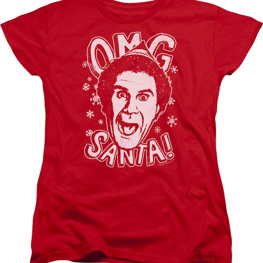 Womens OMG Santa Elf Shirt