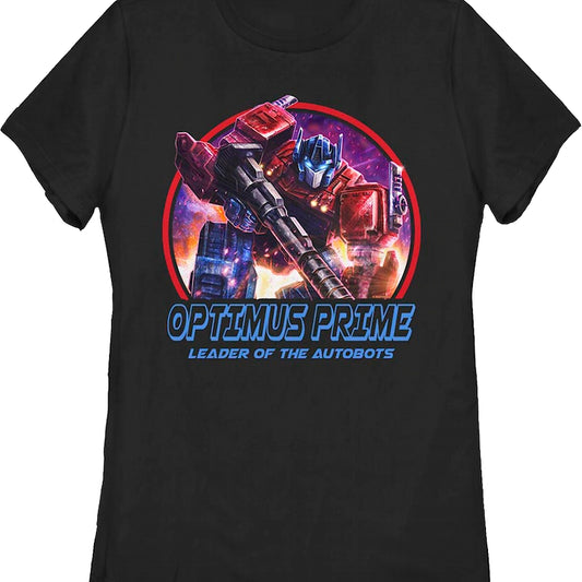 Womens Optimus Prime Leader Of The Autobots Transformers Shirt