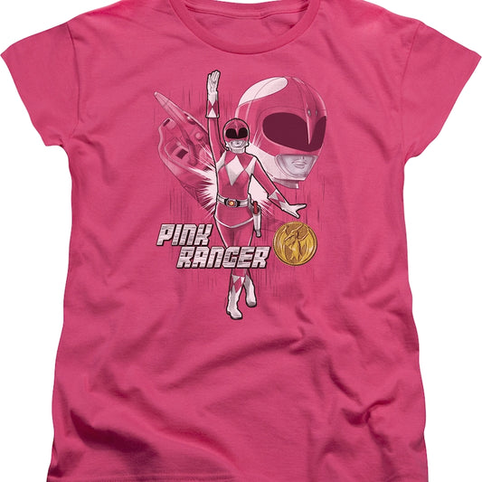 Womens Pink Ranger Mighty Morphin Power Rangers Shirt