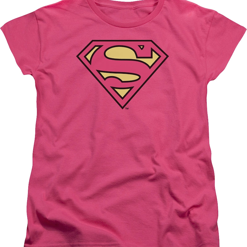 Womens Pink Supergirl DC Comics Shirt