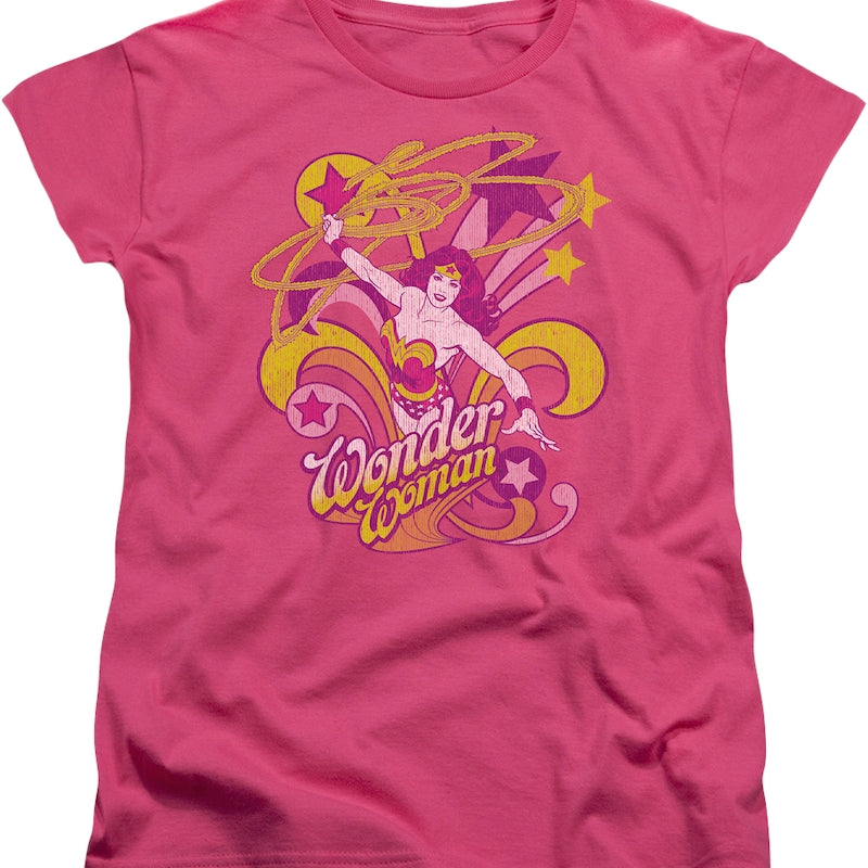 Womens Pink Wonder Woman Shirt