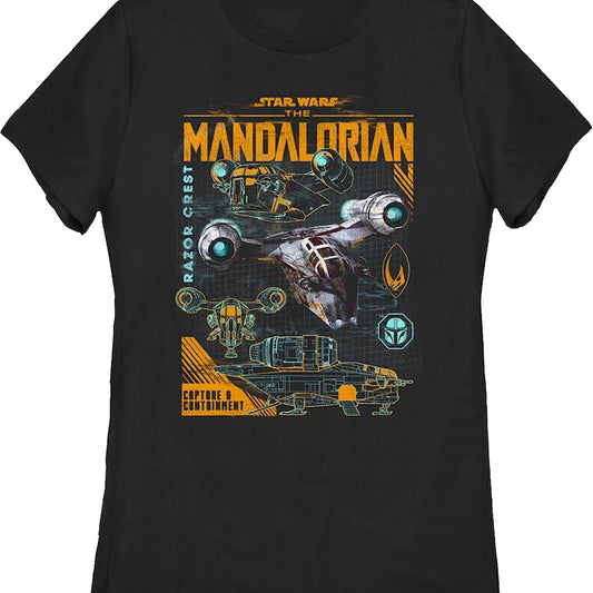Womens Razor Crest The Mandalorian Star Wars Shirt