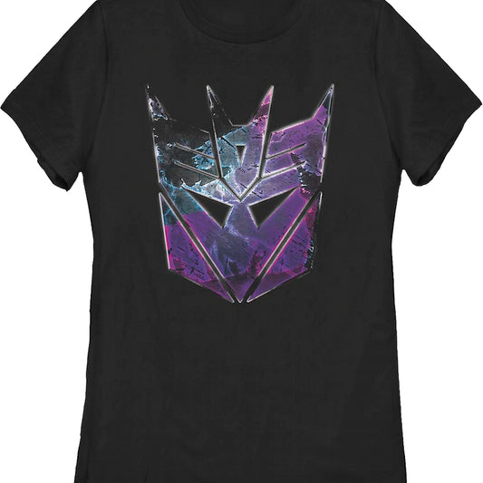 Womens Rusted Decepticons Logo Transformers Shirt