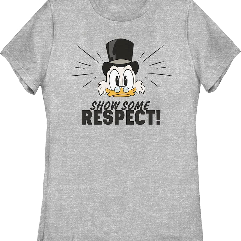 Womens Scrooge McDuck Show Some Respect DuckTales Shirt