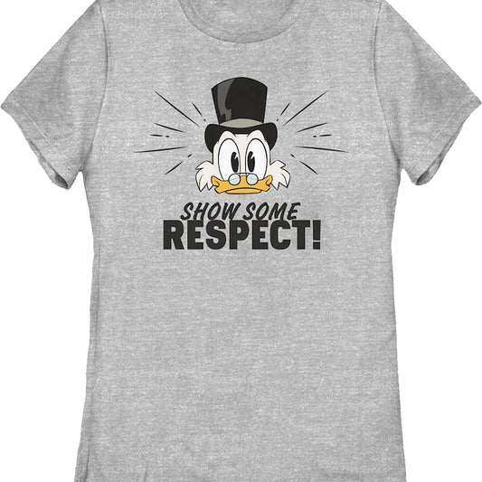 Womens Scrooge McDuck Show Some Respect DuckTales Shirt