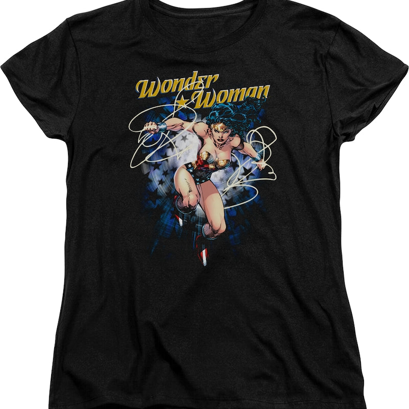 Womens Starburst Wonder Woman Shirt