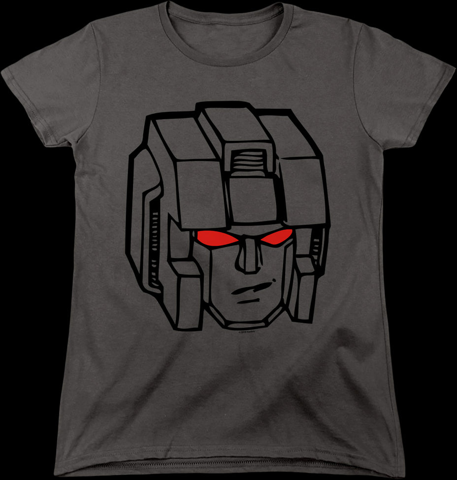 Womens Starscream Head Shot Transformers Shirt