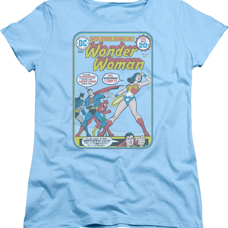 Womens Super-Heroine Number One Wonder Woman Shirt