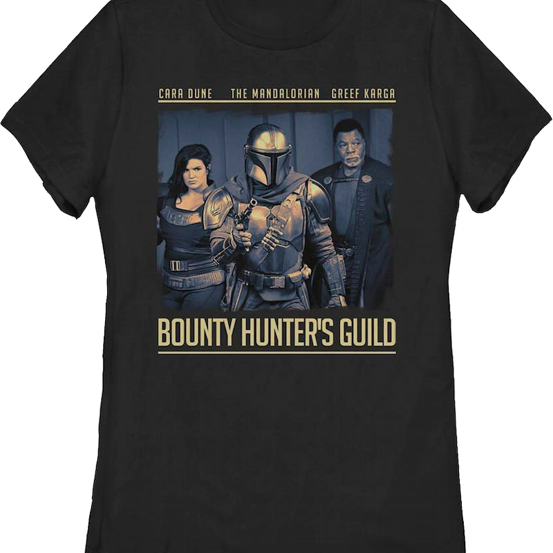 Womens The Mandalorian Bounty Hunter's Guild Star Wars Shirt