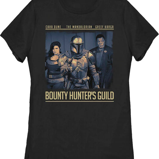 Womens The Mandalorian Bounty Hunter's Guild Star Wars Shirt