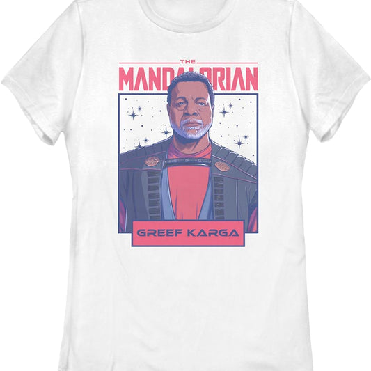 Womens The Mandalorian Galaxy Greef Karga Star Wars Shirt