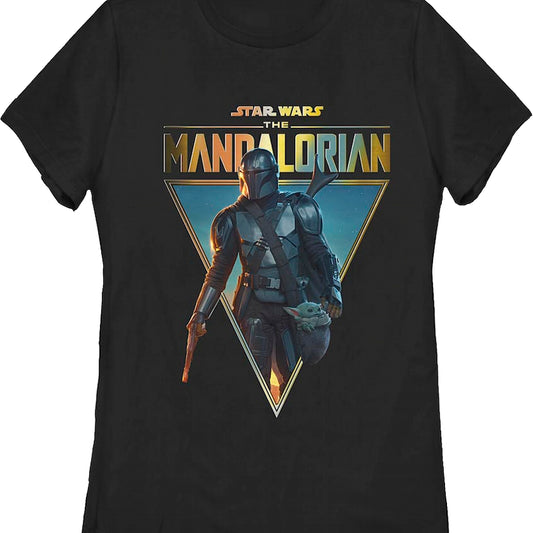 Womens The Mandalorian Season 2 Poster Star Wars Shirt