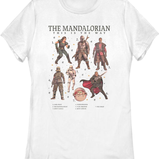 Womens The Mandalorian The Numbered Way Star Wars Shirt