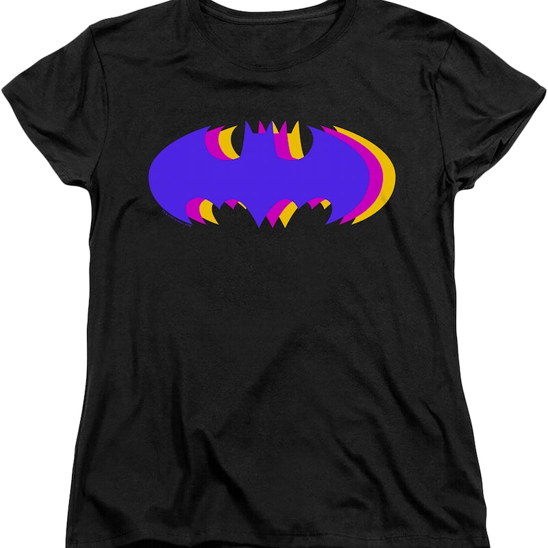 Womens Tri Symbol Batman Shirt