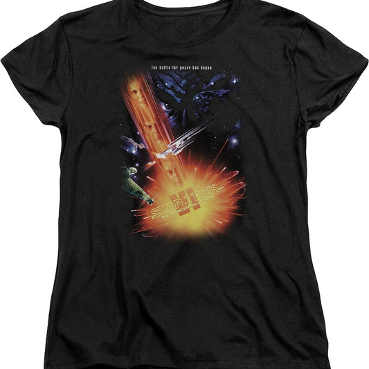 Womens Undiscovered Country Poster Star Trek Shirt