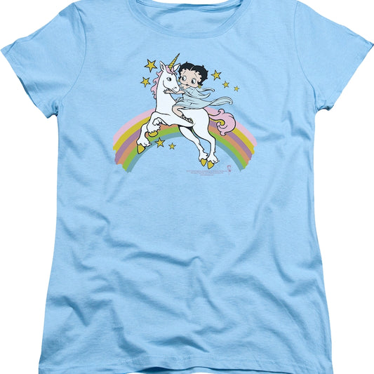Womens Unicorn Betty Boop Shirt