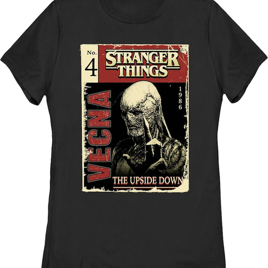 Womens Vecna Comic Book Cover Stranger Things Shirt