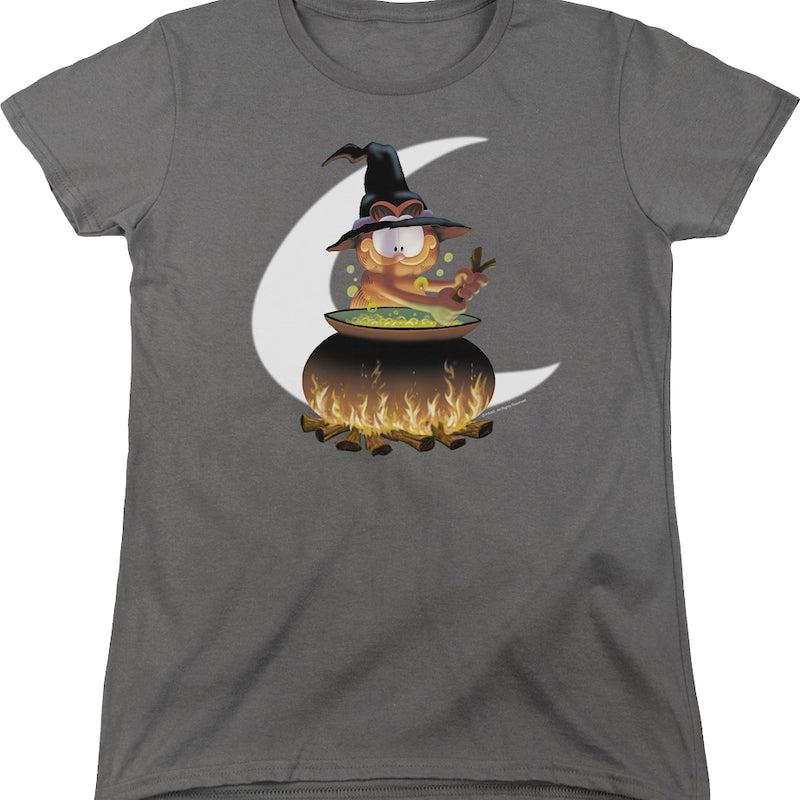 Womens Witch's Pot Garfield Shirt