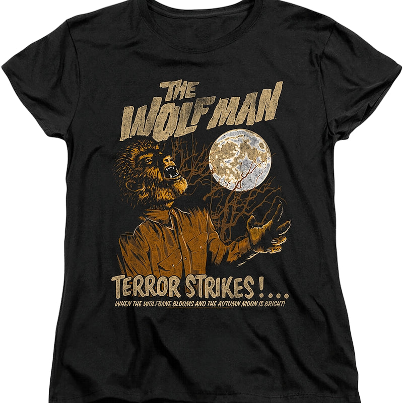 Womens Wolf Man Shirt