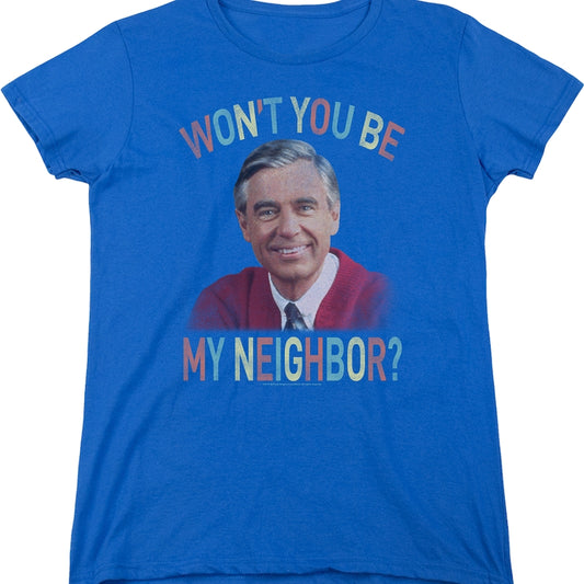Womens Won't You Be My Neighbor Mr. Rogers Shirt