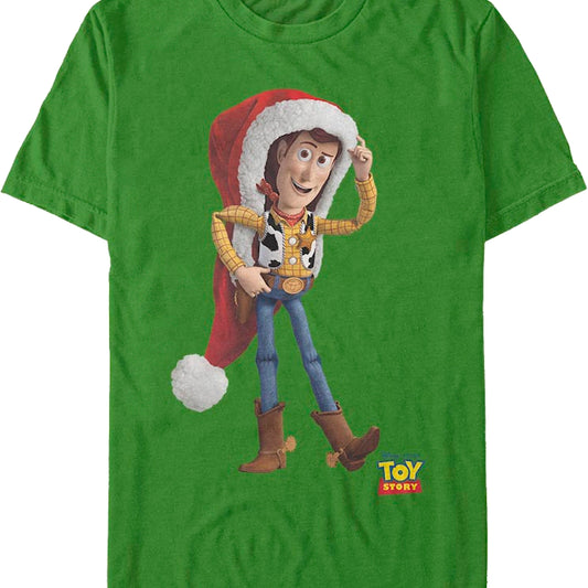 Woody's Santa Claus Hat Toy Story T-Shirt