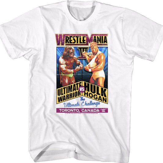 WrestleMania VI Ultimate Warrior vs Hulk Hogan T-Shirt