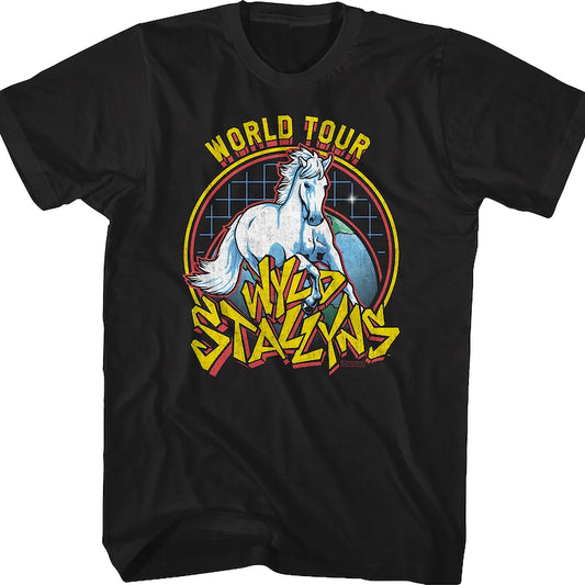 Wyld Stallyns World Tour Poster Bill and Ted T-Shirt