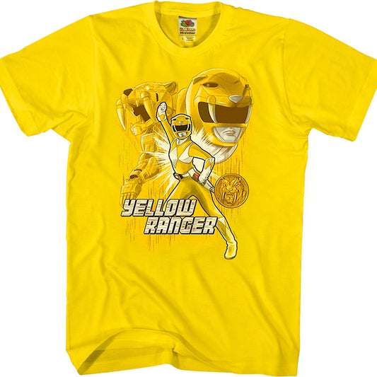 Yellow Ranger Mighty Morphin Power Rangers T-Shirt
