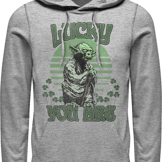 Yoda Lucky You Are Star Wars Hoodie