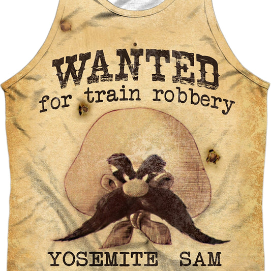 Yosemite Sam Wanted Poster Looney Tunes Tank Top