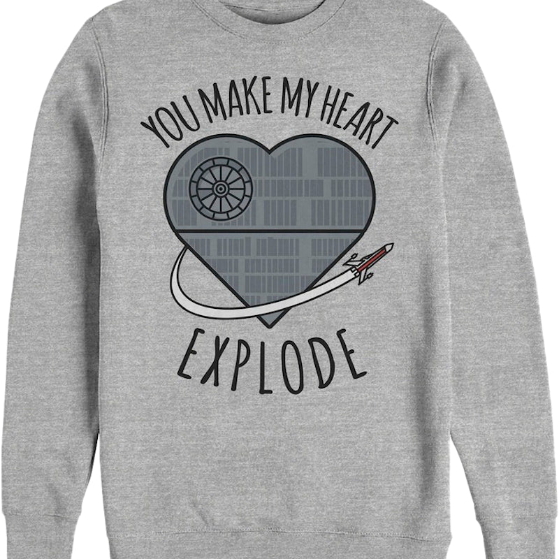 You Make My Heart Explode Star Wars Sweatshirt