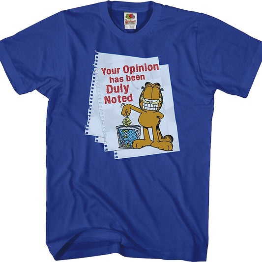 Your Opinion Garfield T-Shirt