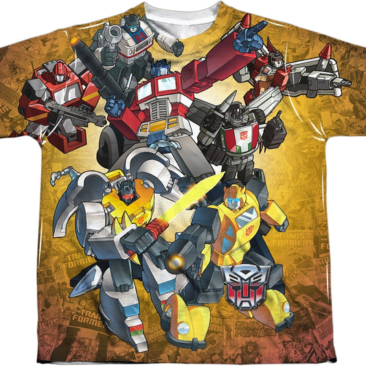 Youth Autobots Battle Decepticons Transformers Shirt