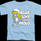 Youth Blue Blonde And Proud Smurfs Shirt