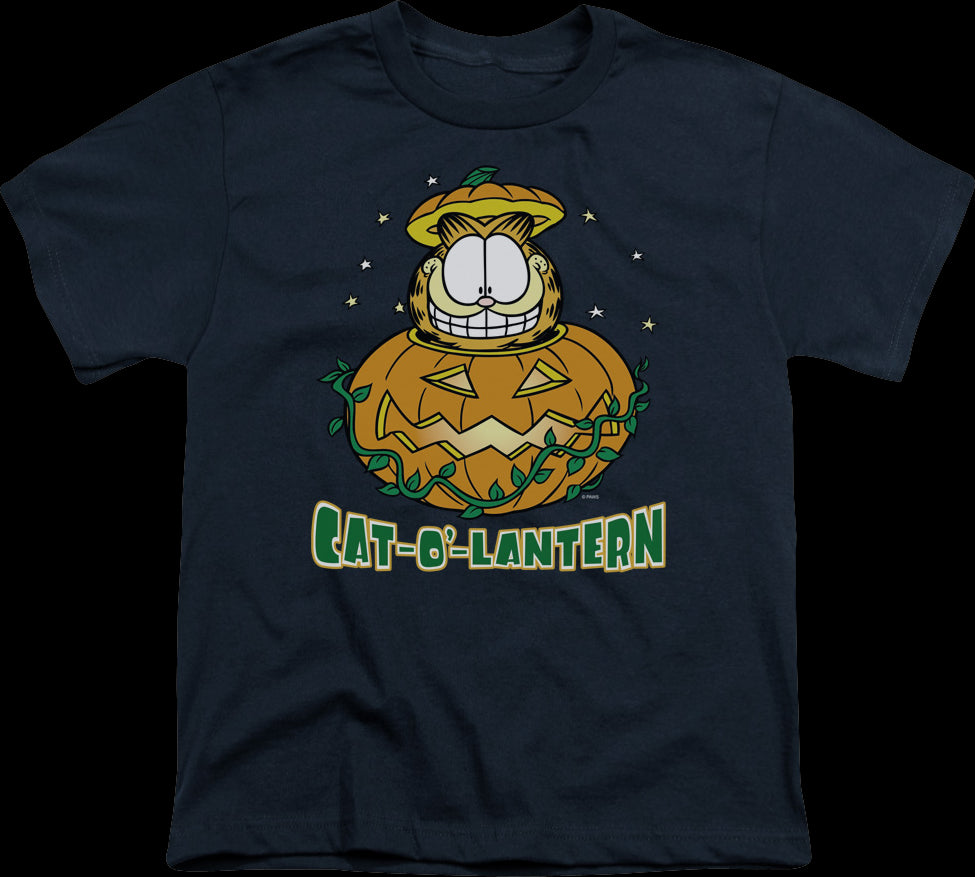 Youth Cat-O'-Lantern Garfield Shirt