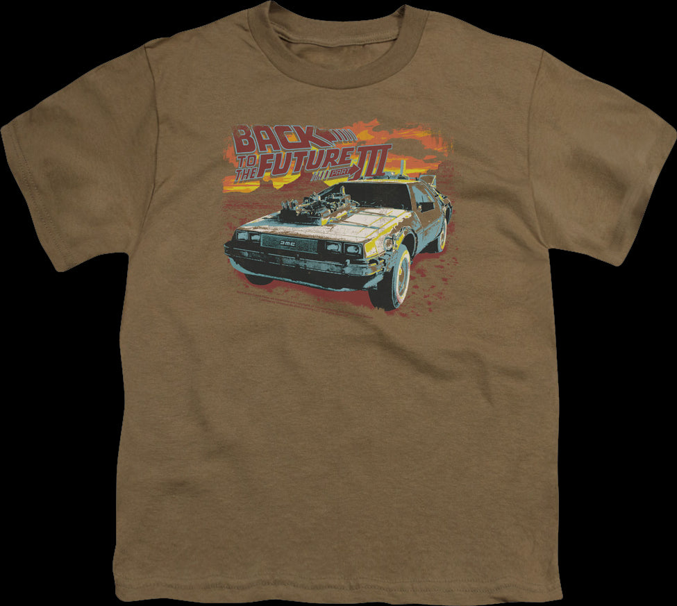 Youth DeLorean Back To The Future Part III Shirt