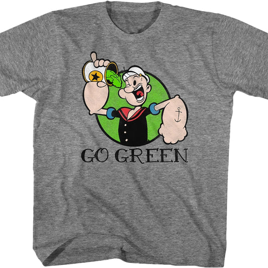 Youth Go Green Popeye Shirt