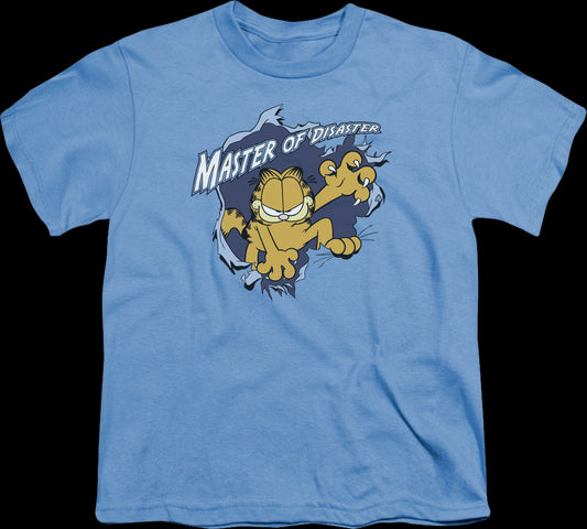Youth Master Of Disaster Garfield Shirt