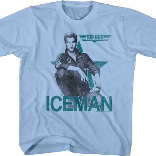 Youth Val Kilmer Iceman Top Gun Shirt