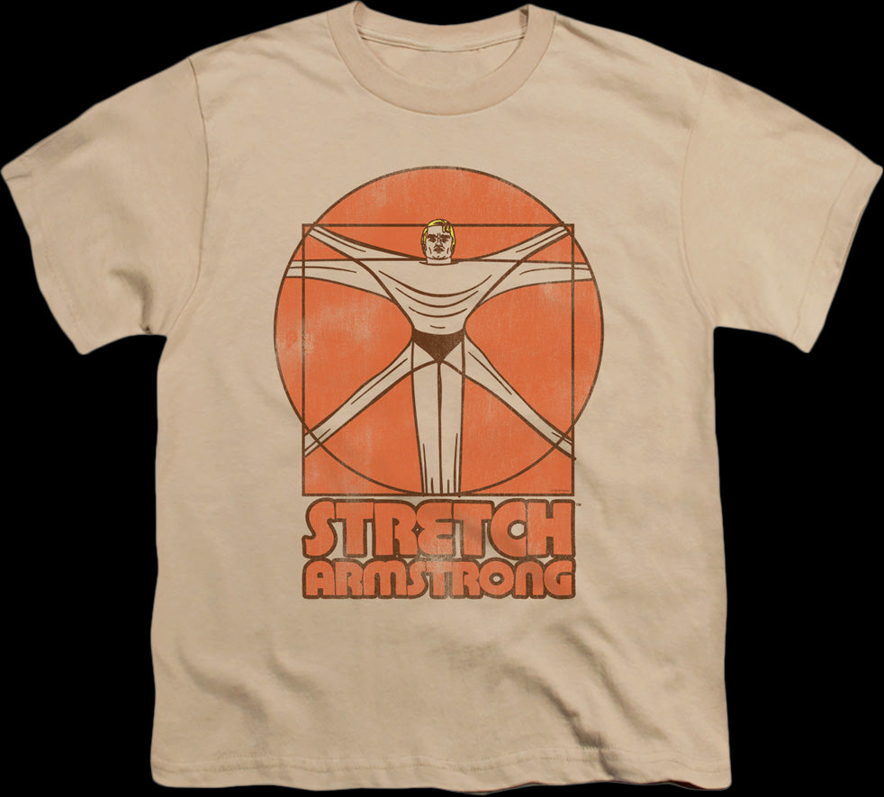 Youth Vitruvian Man Stretch Armstrong Shirt